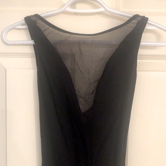 American Apparel black mini dress with mesh detail, size small - Picture 5 of 6